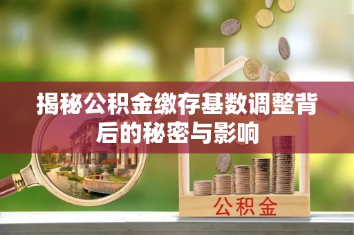 沙洋揭秘公积金缴存基数调整背后的秘密与影响