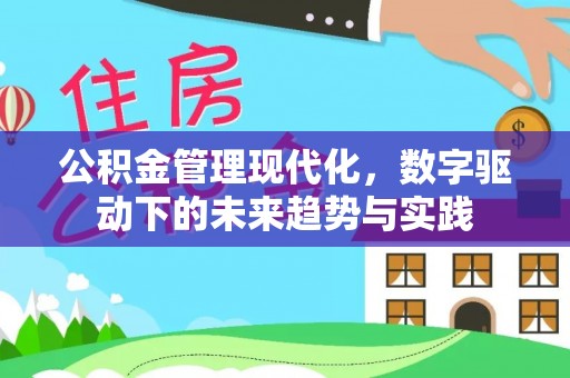 沙洋公积金管理现代化，数字驱动下的未来趋势与实践