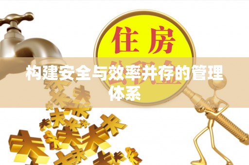 沙洋构建安全与效率并存的管理体系