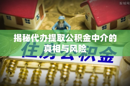 沙洋揭秘代办提取公积金中介的真相与风险