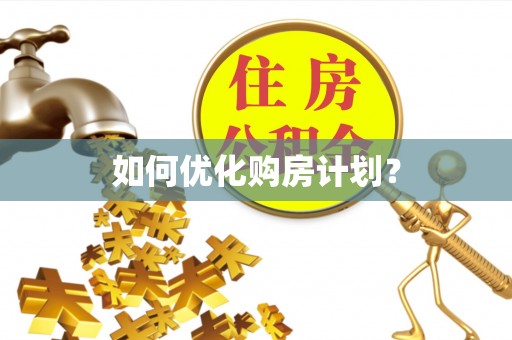 沙洋如何优化购房计划？
