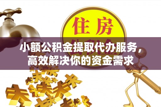 沙洋小额公积金提取代办服务，高效解决你的资金需求