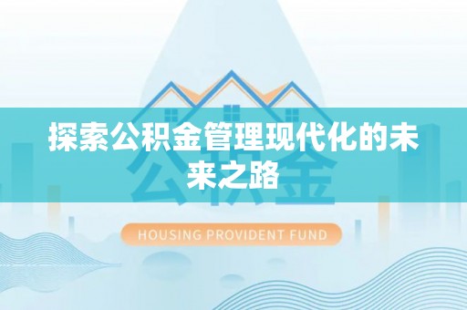 沙洋探索公积金管理现代化的未来之路