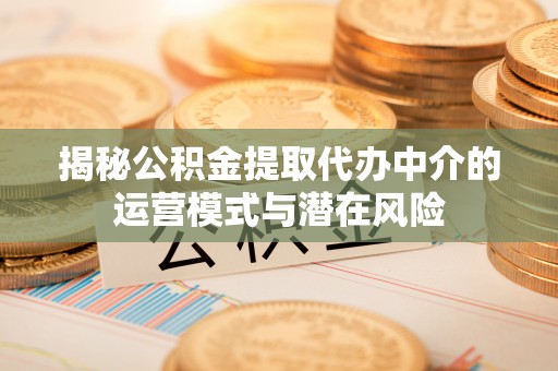 沙洋揭秘公积金提取代办中介的运营模式与潜在风险