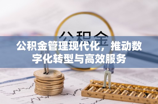 沙洋公积金管理现代化，推动数字化转型与高效服务