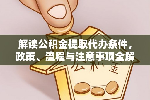 沙洋解读公积金提取代办条件，政策、流程与注意事项全解析