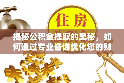 沙洋揭秘公积金提取的奥秘，如何通过专业咨询优化您的财务规划