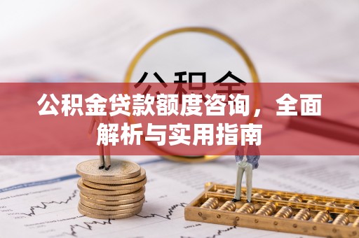 沙洋公积金贷款额度咨询，全面解析与实用指南