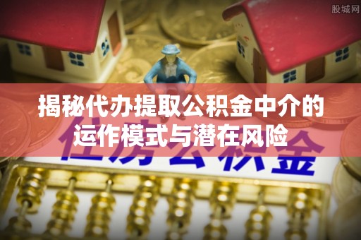 沙洋揭秘代办提取公积金中介的运作模式与潜在风险