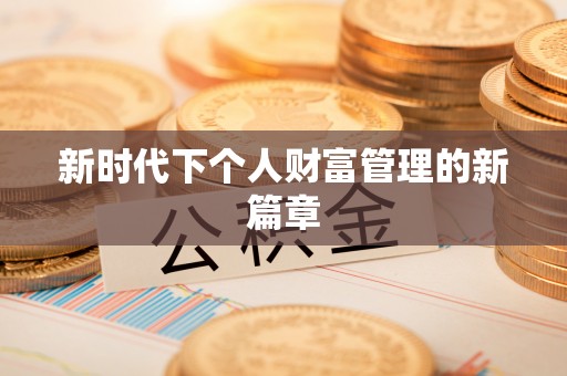 沙洋新时代下个人财富管理的新篇章