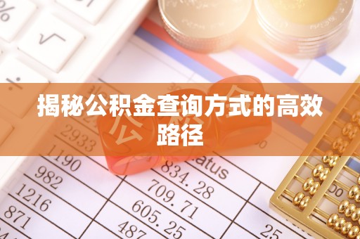 沙洋揭秘公积金查询方式的高效路径